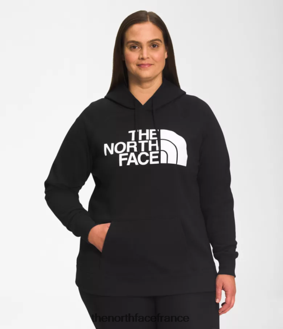 vêtements The North Face femmes plus sweat à capuche demi-dôme tnf noir/tnf blanc ZPZRD58