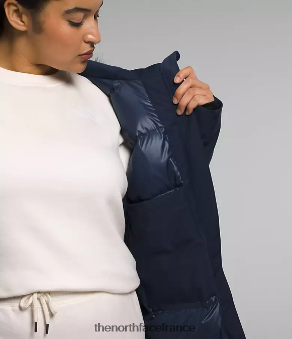 vêtements The North Face femmes plus une parka arctique marine du sommet ZPZRD966