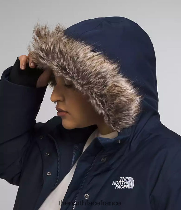 vêtements The North Face femmes plus une parka arctique marine du sommet ZPZRD966