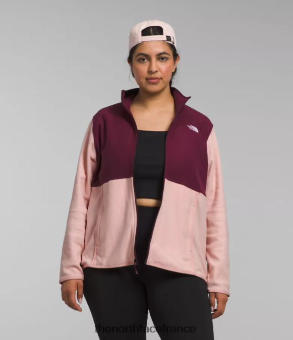 vêtements The North Face femmes plus veste alpine polartec 100 mousse rose/berry de Boysen ZPZRD1225