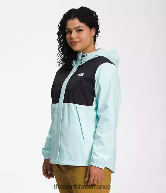 vêtements The North Face femmes plus veste antora tnf noir/bleu ciel ZPZRD241