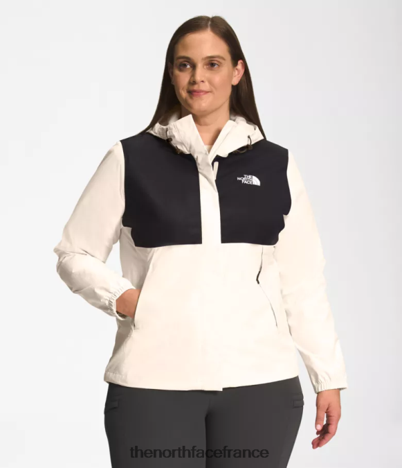vêtements The North Face femmes plus veste antora tnf noir/gardénia blanc ZPZRD243