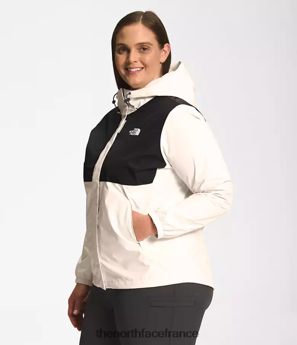 vêtements The North Face femmes plus veste antora tnf noir/gardénia blanc ZPZRD243