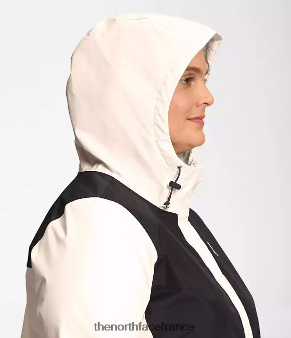 vêtements The North Face femmes plus veste antora tnf noir/gardénia blanc ZPZRD243