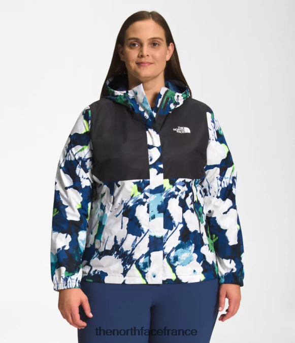 vêtements The North Face femmes plus veste antora tnf noir/summt marine imprimé floral abstrait ZPZRD242