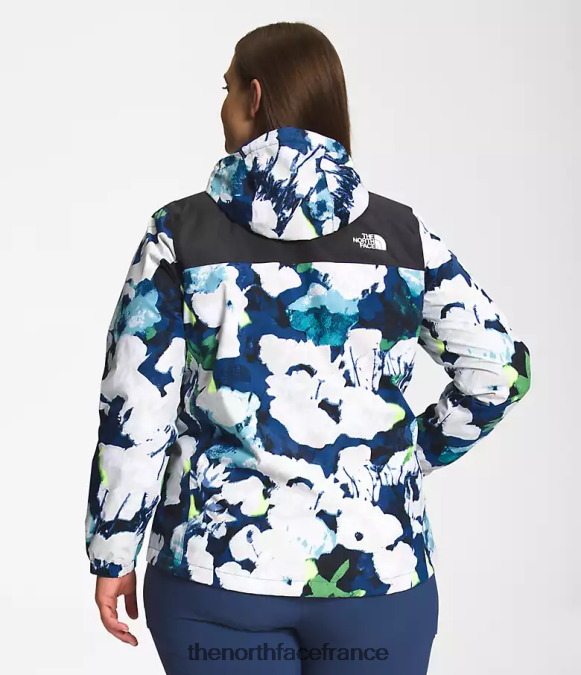 vêtements The North Face femmes plus veste antora tnf noir/summt marine imprimé floral abstrait ZPZRD242