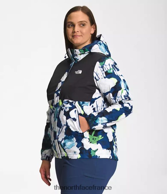 vêtements The North Face femmes plus veste antora tnf noir/summt marine imprimé floral abstrait ZPZRD242
