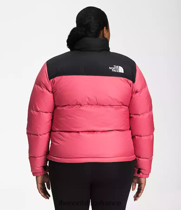 vêtements The North Face femmes plus veste nuptse rétro 1996 cosmos rose ZPZRD799