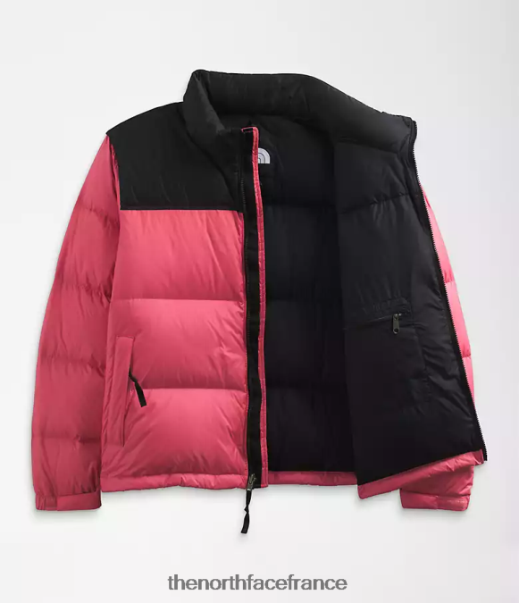vêtements The North Face femmes plus veste nuptse rétro 1996 cosmos rose ZPZRD799