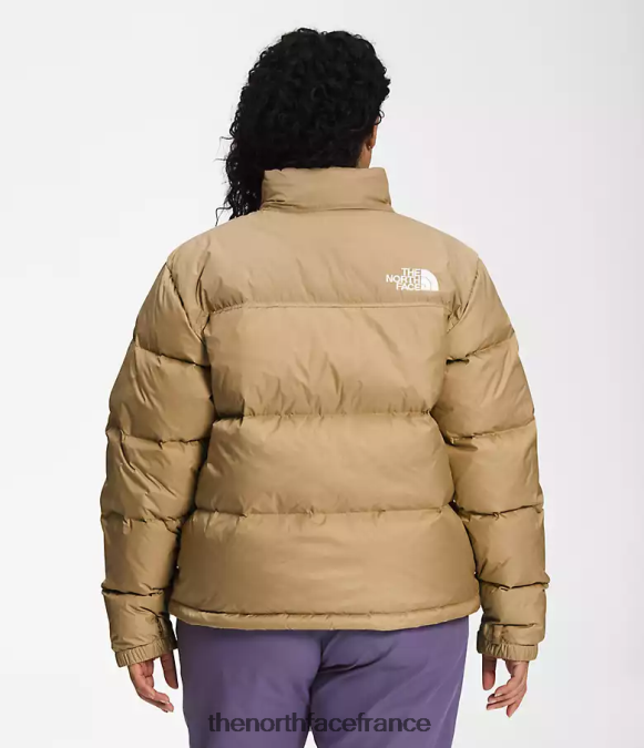 vêtements The North Face femmes plus veste nuptse rétro 1996 pierre kaki ZPZRD800