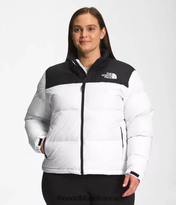 vêtements The North Face femmes plus veste nuptse rétro 1996 tnf blanc ZPZRD798