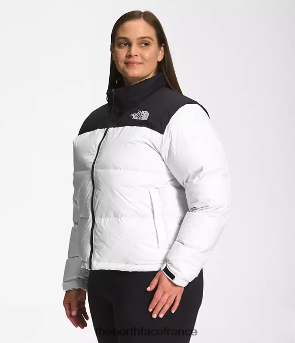 vêtements The North Face femmes plus veste nuptse rétro 1996 tnf blanc ZPZRD798