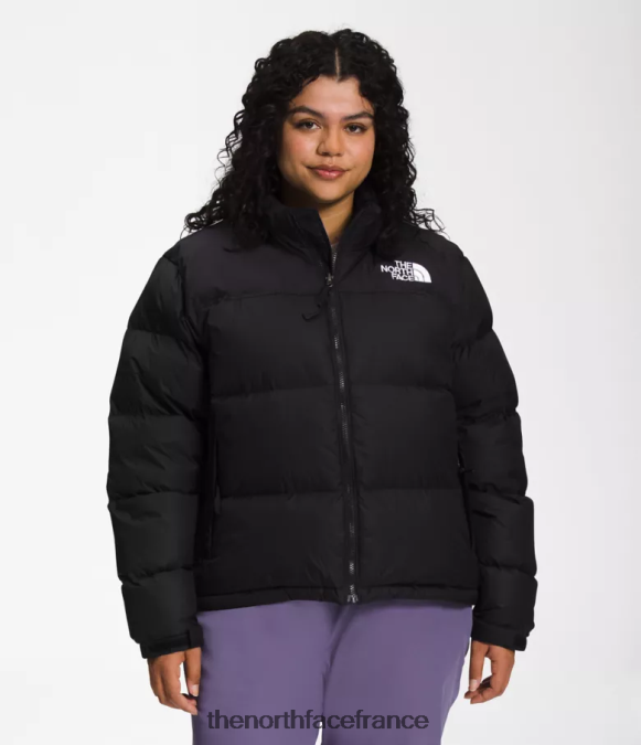 vêtements The North Face femmes plus veste nuptse rétro 1996 tnf recyclé noir ZPZRD796