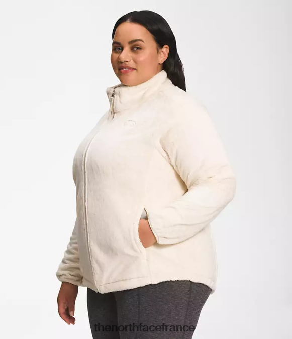 vêtements The North Face femmes plus veste osito gardénia blanc ZPZRD1089