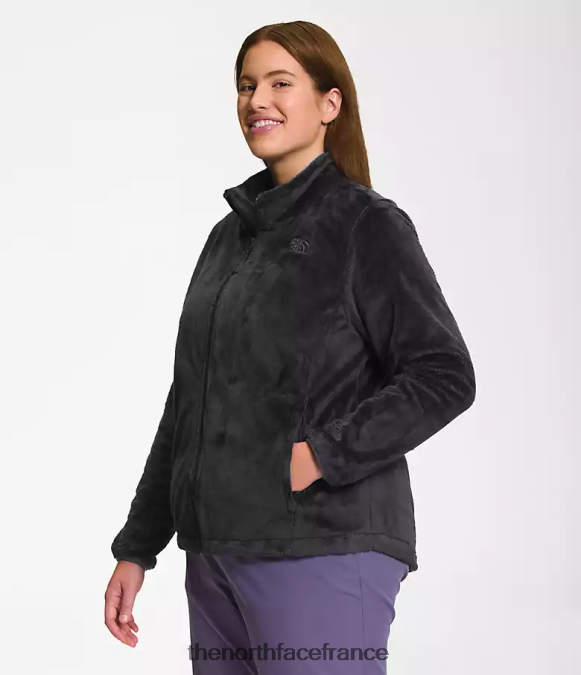 vêtements The North Face femmes plus veste osito gris asphalte ZPZRD1091