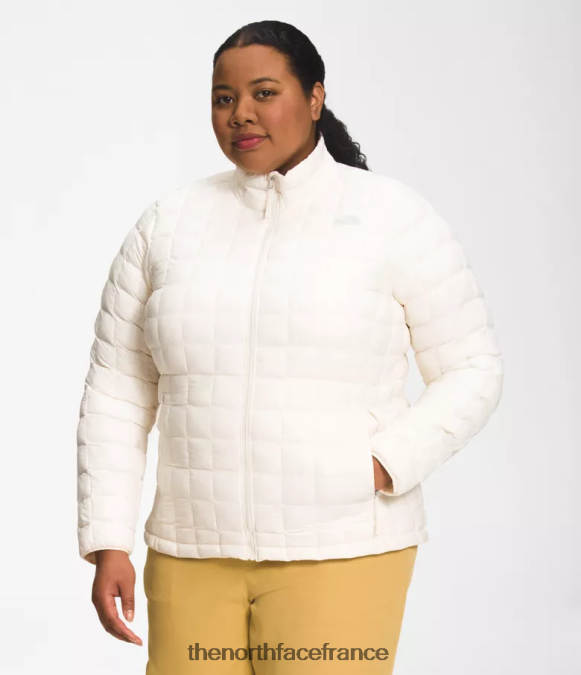 vêtements The North Face femmes plus veste thermoball eco 2.0 gardénia blanc ZPZRD53