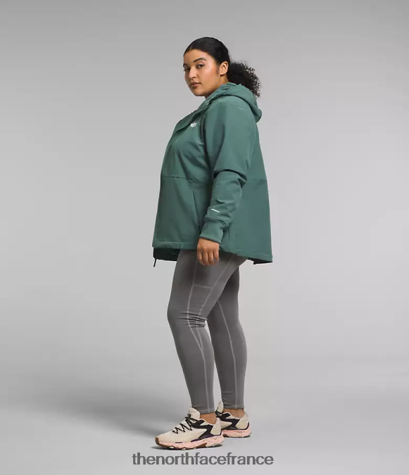 vêtements The North Face femmes sweat à capuche shelbe raschel sauge noire ZPZRD245