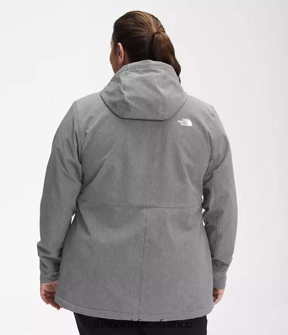 vêtements The North Face femmes sweat à capuche shelbe raschel tnf gris moyen chiné ZPZRD1177