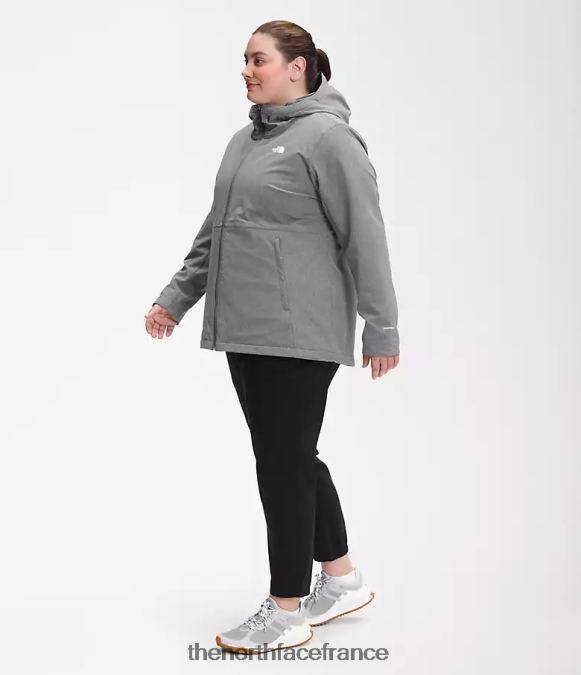 vêtements The North Face femmes sweat à capuche shelbe raschel tnf gris moyen chiné ZPZRD1177