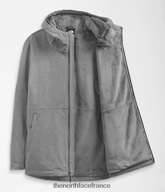 vêtements The North Face femmes sweat à capuche shelbe raschel tnf gris moyen chiné ZPZRD1177