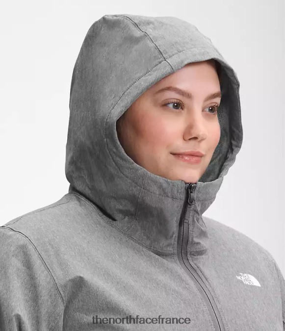 vêtements The North Face femmes sweat à capuche shelbe raschel tnf gris moyen chiné ZPZRD1177