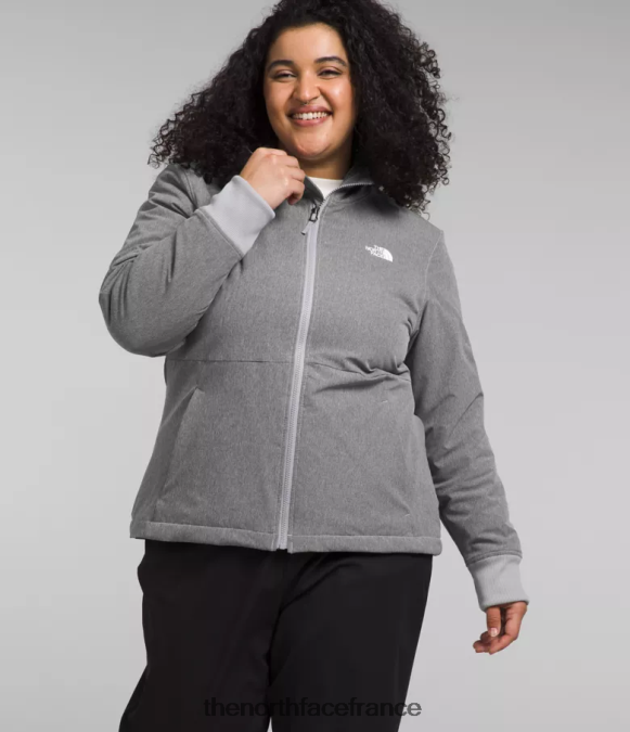 vêtements The North Face femmes sweat à capuche shelbe raschel tnf gris moyen chiné ZPZRD247