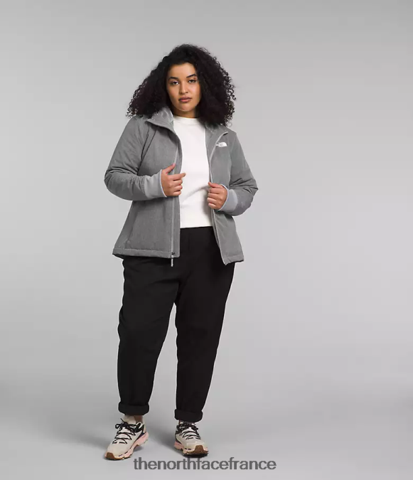 vêtements The North Face femmes sweat à capuche shelbe raschel tnf gris moyen chiné ZPZRD247