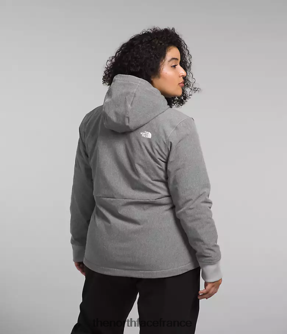 vêtements The North Face femmes sweat à capuche shelbe raschel tnf gris moyen chiné ZPZRD247