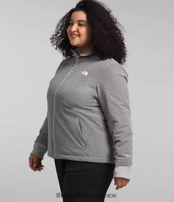 vêtements The North Face femmes sweat à capuche shelbe raschel tnf gris moyen chiné ZPZRD247