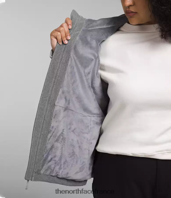 vêtements The North Face femmes sweat à capuche shelbe raschel tnf gris moyen chiné ZPZRD247