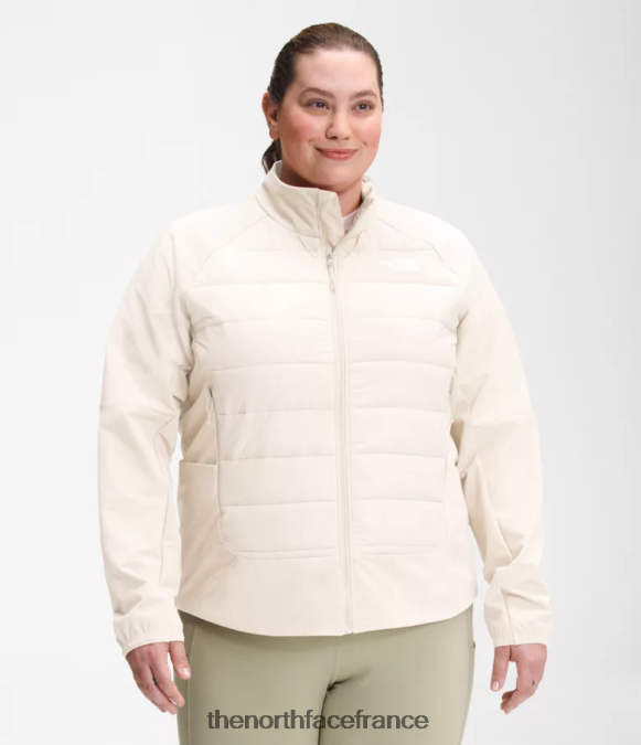 vêtements The North Face femmes veste hybride plus Shelter Cove gardénia blanc ZPZRD1145