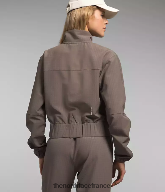 vêtements The North Face femmes grille tekware entièrement zippée faucon brun ZPZRD570