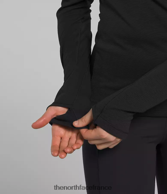 vêtements The North Face femmes lever du soleil -zip tnf noir ZPZRD1182