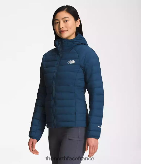 vêtements The North Face femmes belleview sweat à capuche extensible bleu ombragé ZPZRD670