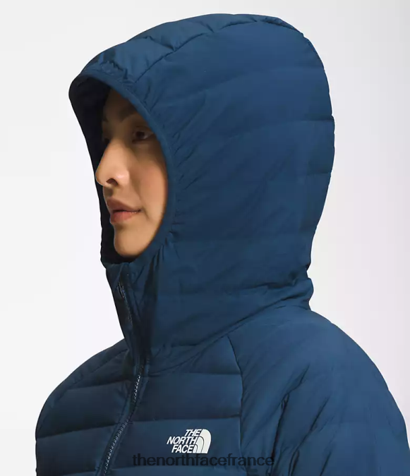vêtements The North Face femmes belleview sweat à capuche extensible bleu ombragé ZPZRD670