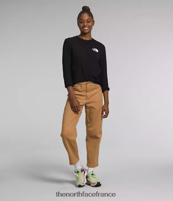 vêtements The North Face femmes t-shirt box nse à manches longues tnf noir/tnf blanc ZPZRD680