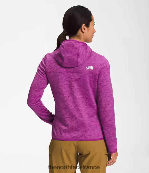 vêtements The North Face femmes sweat à capuche canyonlands fleur de cactus violet bruyère blanche ZPZRD747