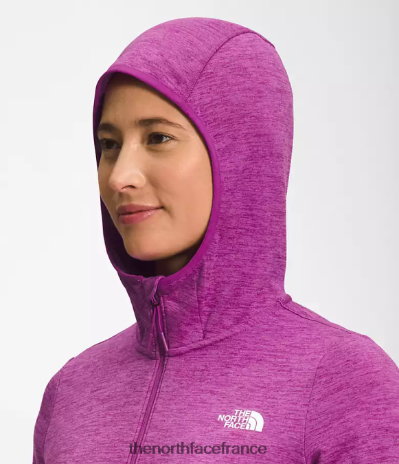 vêtements The North Face femmes sweat à capuche canyonlands fleur de cactus violet bruyère blanche ZPZRD747