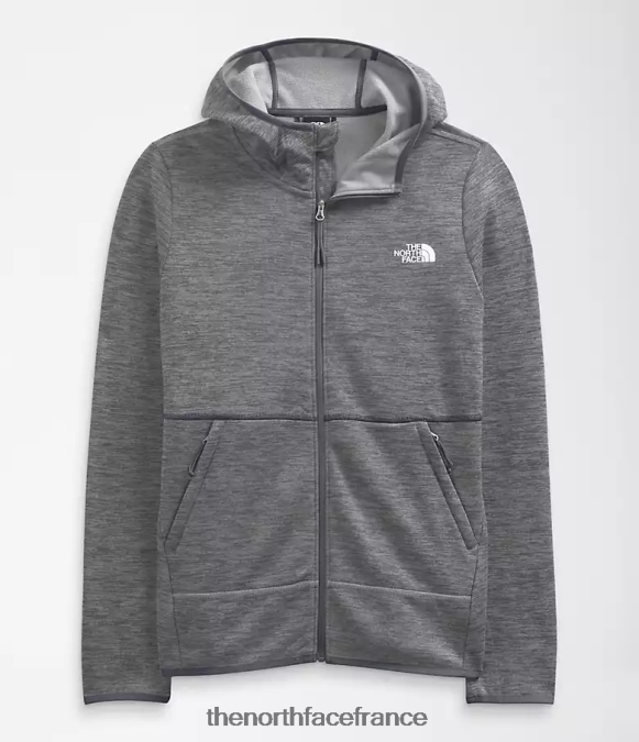 vêtements The North Face femmes sweat à capuche canyonlands tnf gris moyen chiné ZPZRD742