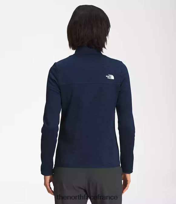 vêtements The North Face femmes Canyonlands à fermeture éclair intégrale sommet marine chiné foncé ZPZRD378