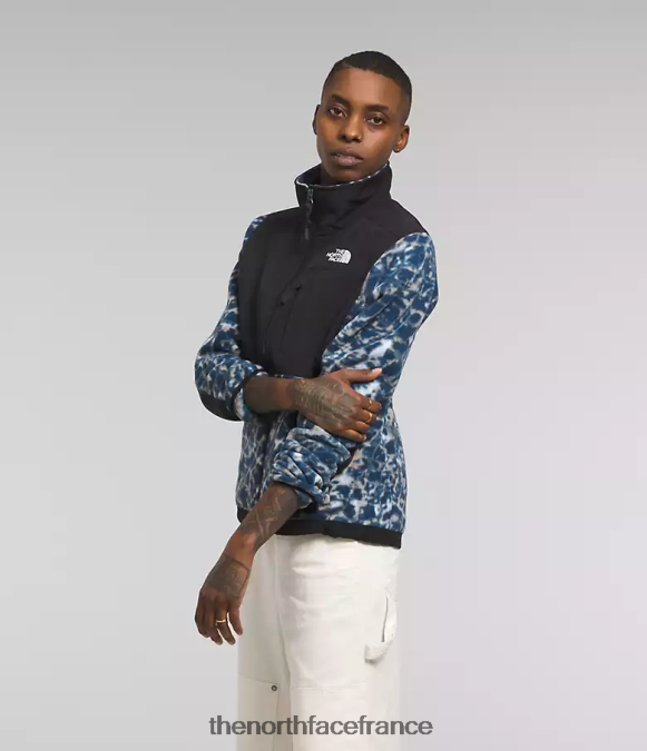 vêtements The North Face femmes veste denali distorsion de l'eau pervenche poussiéreuse petits caractères/marine sommet ZPZRD146