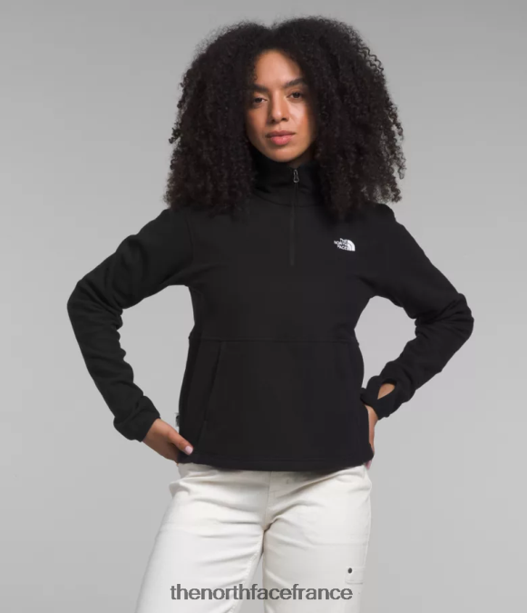 vêtements The North Face femmes capot alpin polartec 100 -zip tnf noir ZPZRD158