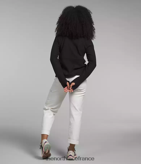 vêtements The North Face femmes capot alpin polartec 100 -zip tnf noir ZPZRD158