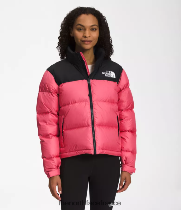 vêtements The North Face femmes veste nuptse rétro 1996 cosmos rose ZPZRD729