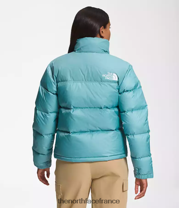 vêtements The North Face femmes veste nuptse rétro 1996 eaux récifales ZPZRD730