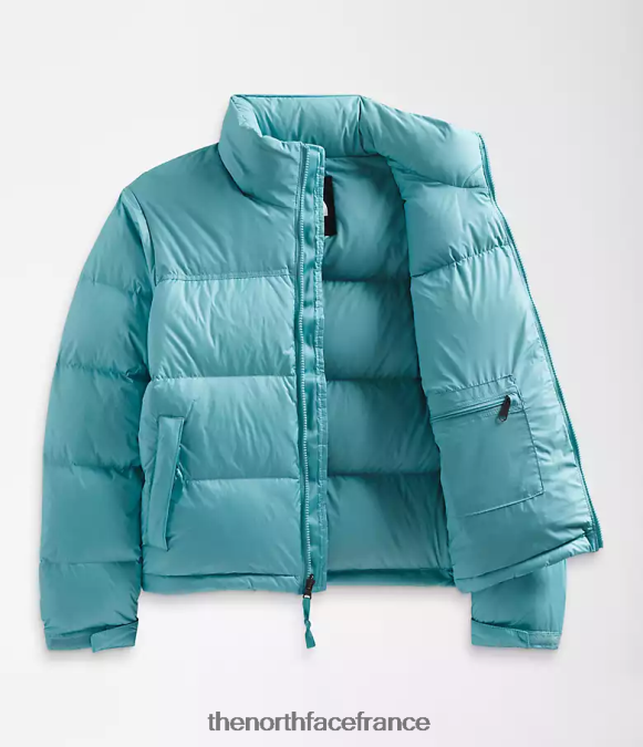 vêtements The North Face femmes veste nuptse rétro 1996 eaux récifales ZPZRD730