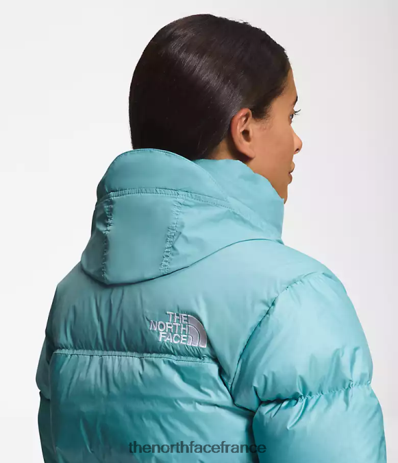 vêtements The North Face femmes veste nuptse rétro 1996 eaux récifales ZPZRD730
