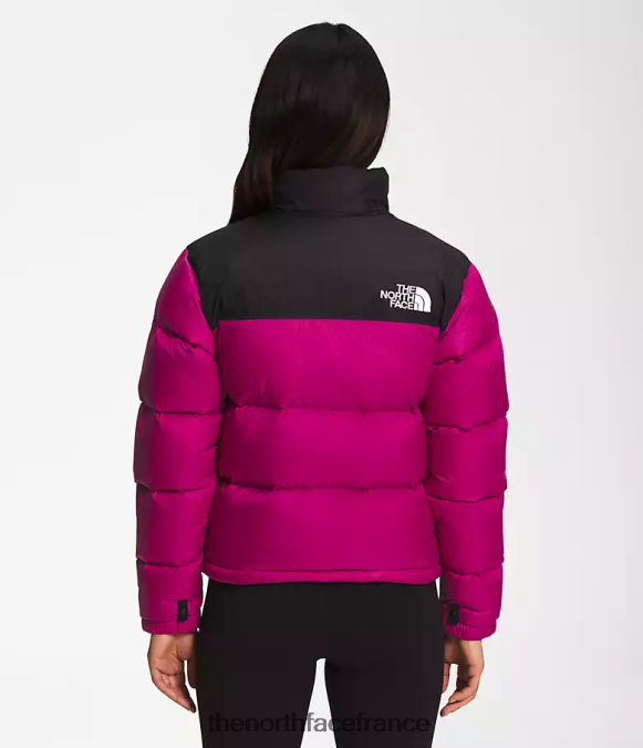 vêtements The North Face femmes veste nuptse rétro 1996 rose fuchsia ZPZRD728