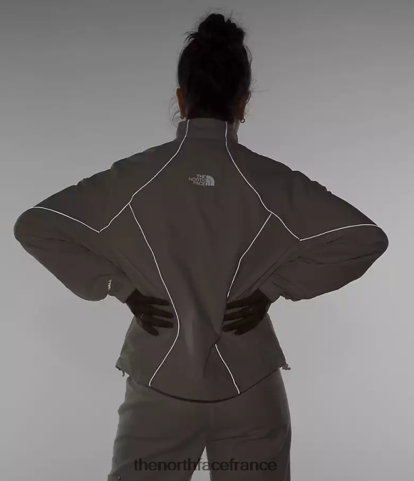 vêtements The North Face femmes coupe-vent à passepoil tek gardénia blanc ZPZRD732