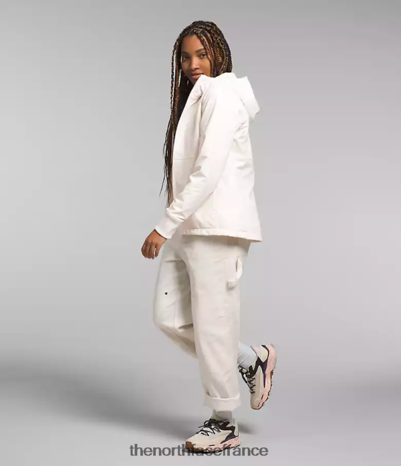 vêtements The North Face femmes shelbe raschel sweat à capuche gardénia blanc ZPZRD330